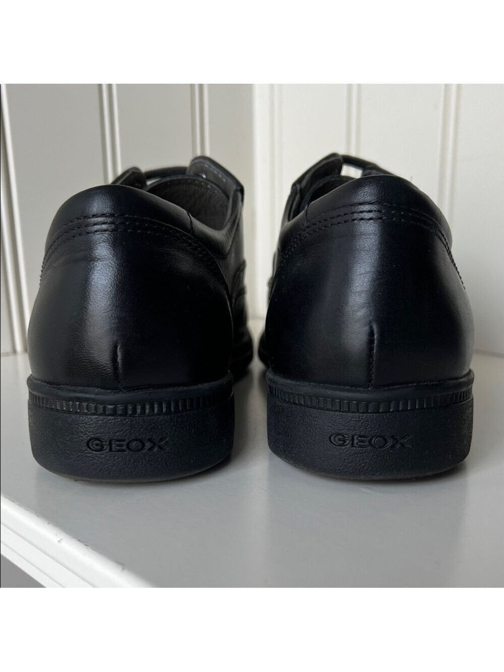 GEOX Black Leather Classic Oxfords Size EU 39/US 6 - Picture 7 of 15